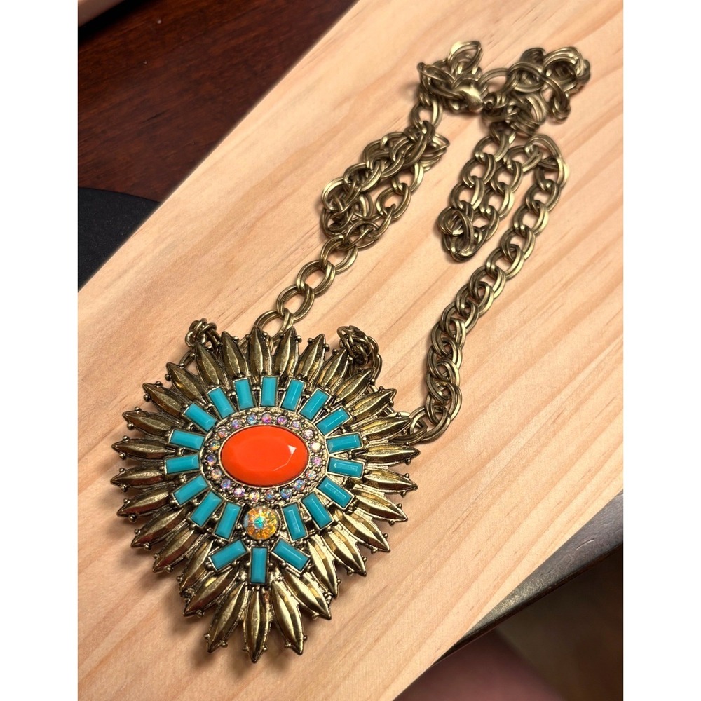Premier Design Reversible Statement Necklace Women Multi Good Sunburst Boho